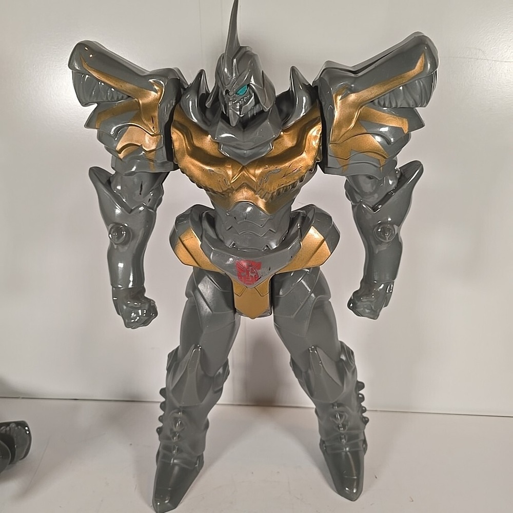 Hasbro 2013 Transformers Age of Extinction‎ GRIMLOCK 16" Gray / Gold Figure